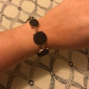 Black and gold bubble bracelet